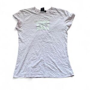 DKNY Women’s Light Pink Short Sleeve Baby Tee